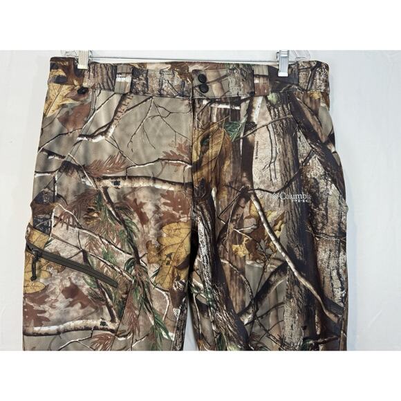 Columbia Pants Mens L Reg. Brown PHG Realtree Xtra Camo Pants Hunting Zip Leg - Picture 3 of 9